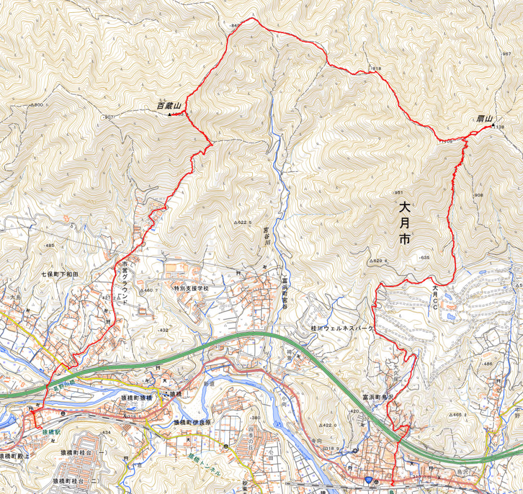 山梨百名山！扇山～百蔵山縦走 | ソロライフを楽しむブログ。